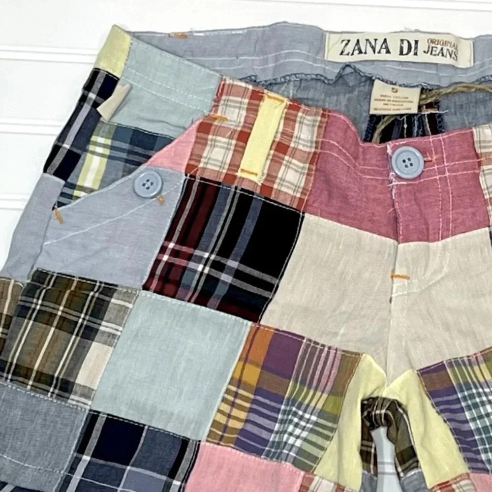 ZANA DI ORIGINAL PATCH QUILT COTTON SHORT SHORT SIZE 5 - Picture 7 of 7